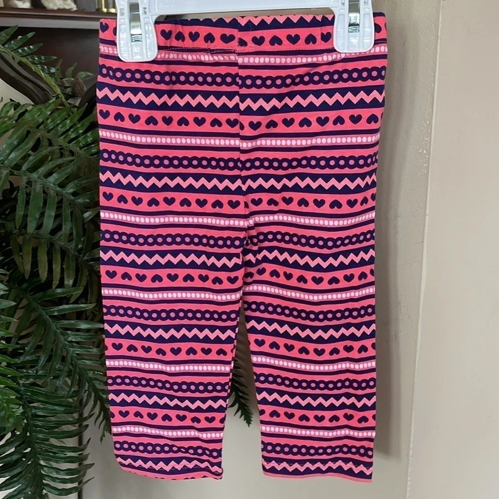 Brand New Little Lass 2-Piece Set Western Cowgirl Heart Ruffle Striped Leggings